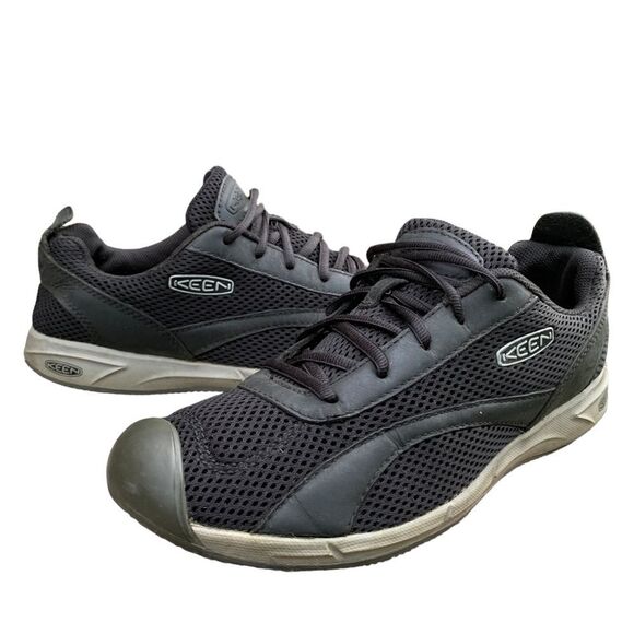 Keen Auckland Lace Black Athletic Walking Shoes Sneakers Women’s size 10 - Picture 3 of 15